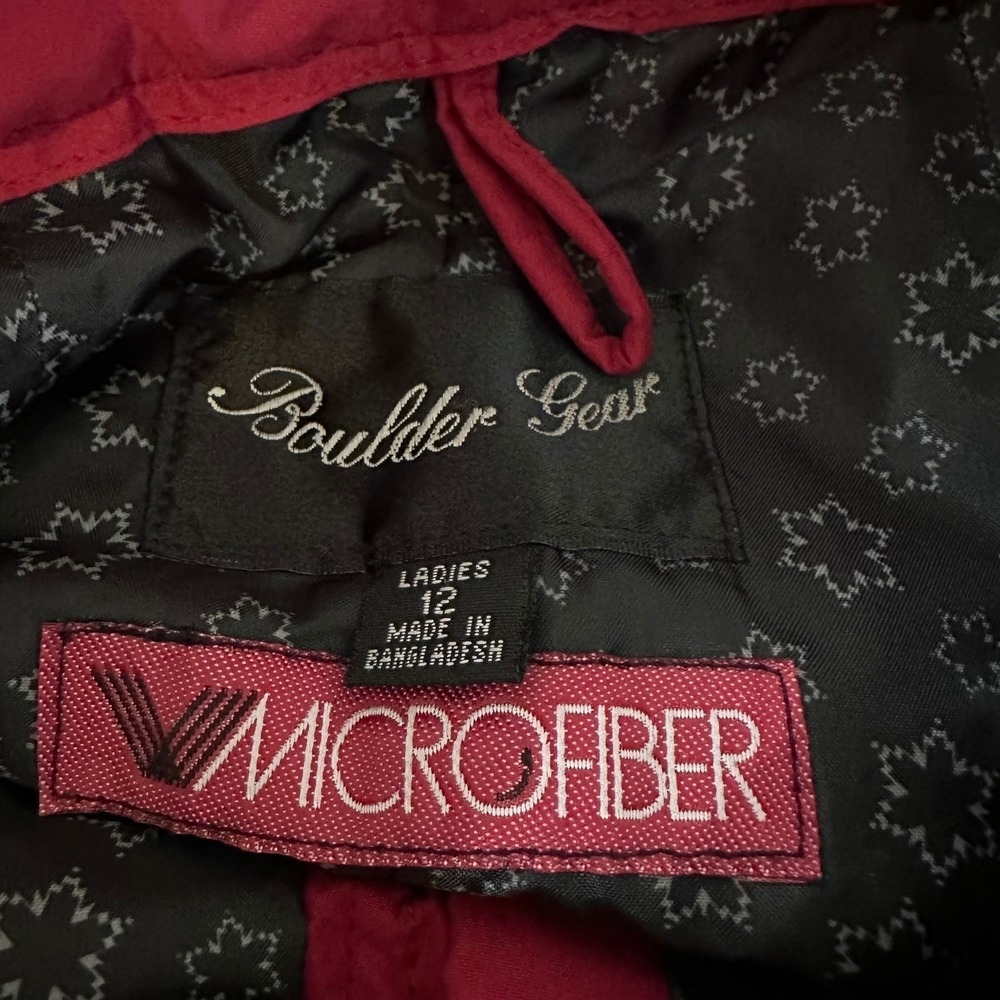 Boulder Gear Womens Red Insulated Ski Snow Pants Size 12 Waterproof Winter - Picture 6 of 9